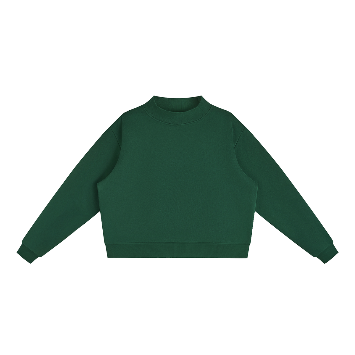 Women's Essential Fleece Mock-Neck Crew Sweatshirt