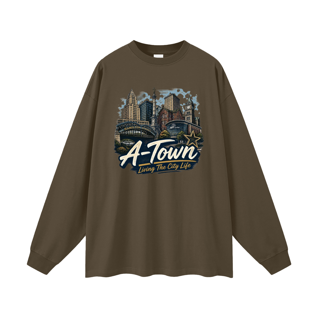 A-Town/Allentown Men's Oversized Long Sleeve T-Shirt