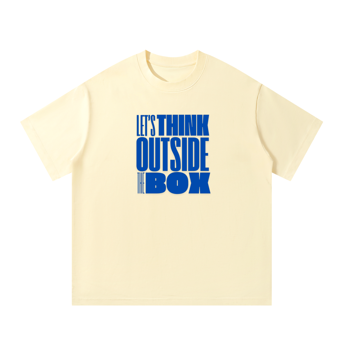 Men's Oversized T-Shirt: Let's Think Outside The Box