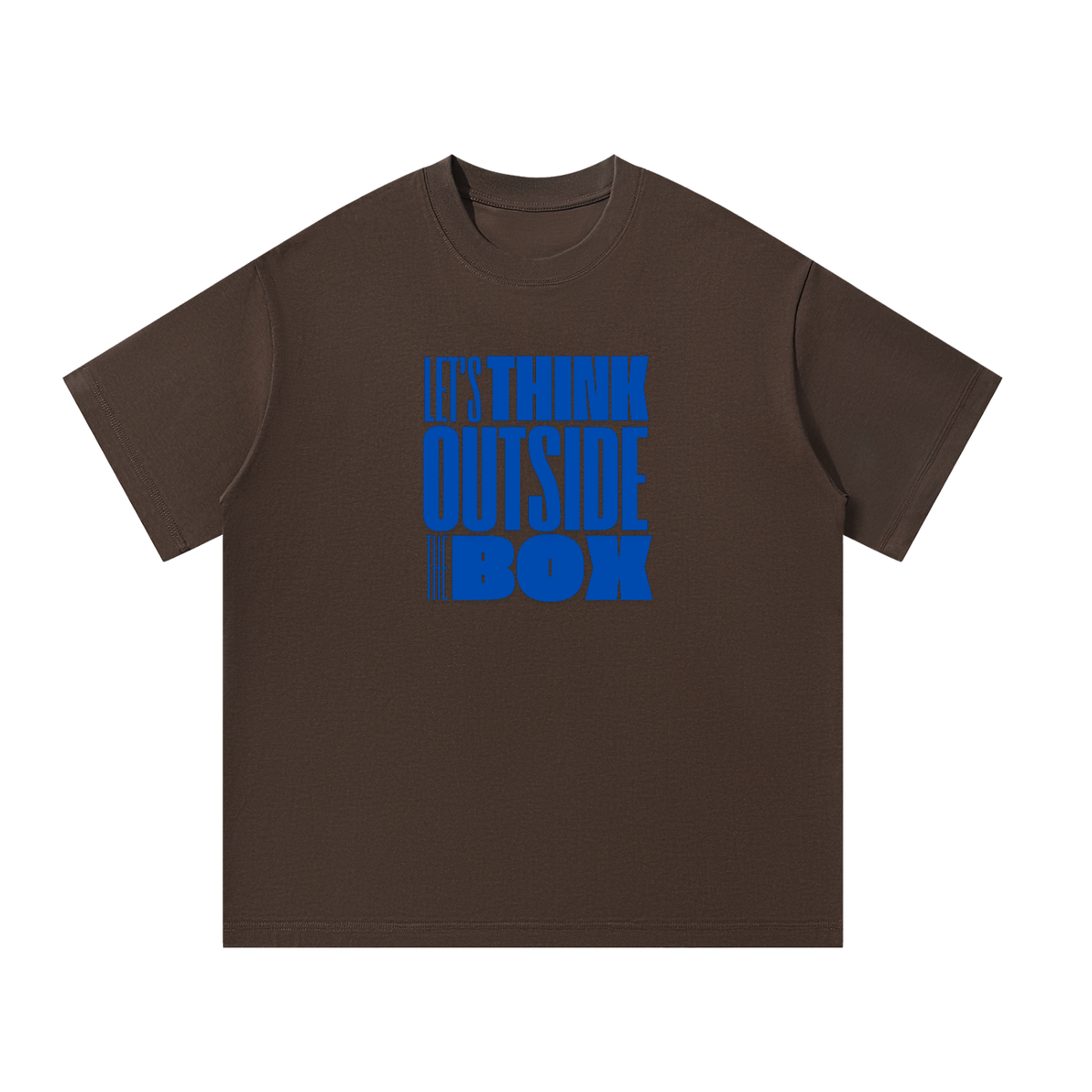 Men's Oversized T-Shirt: Let's Think Outside The Box