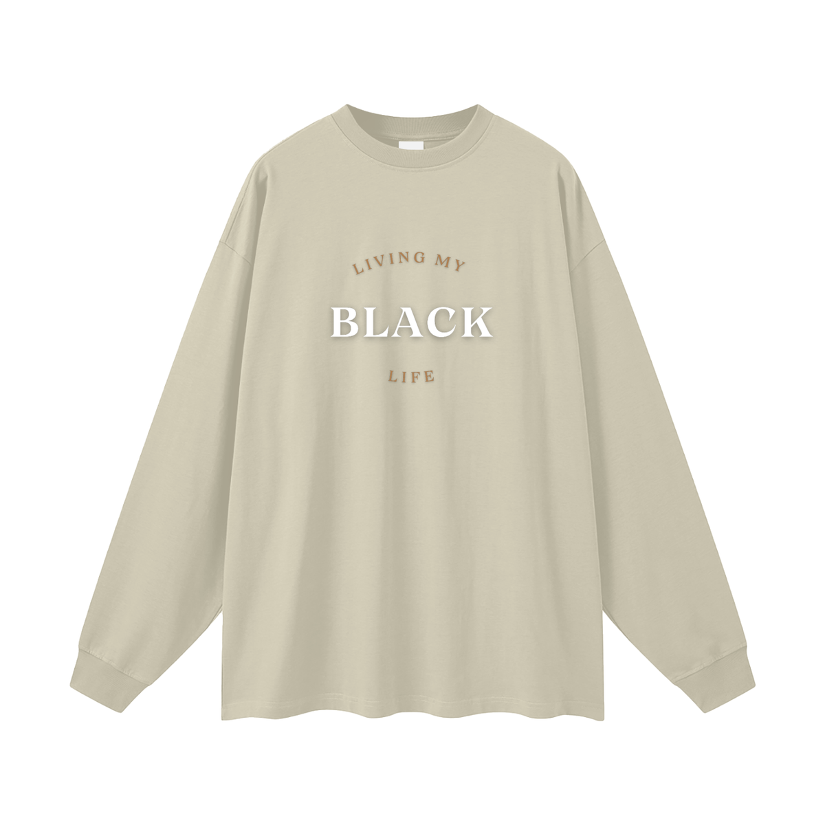 Living My Black Life - Men's Oversized  Long Sleeve T-Shirt