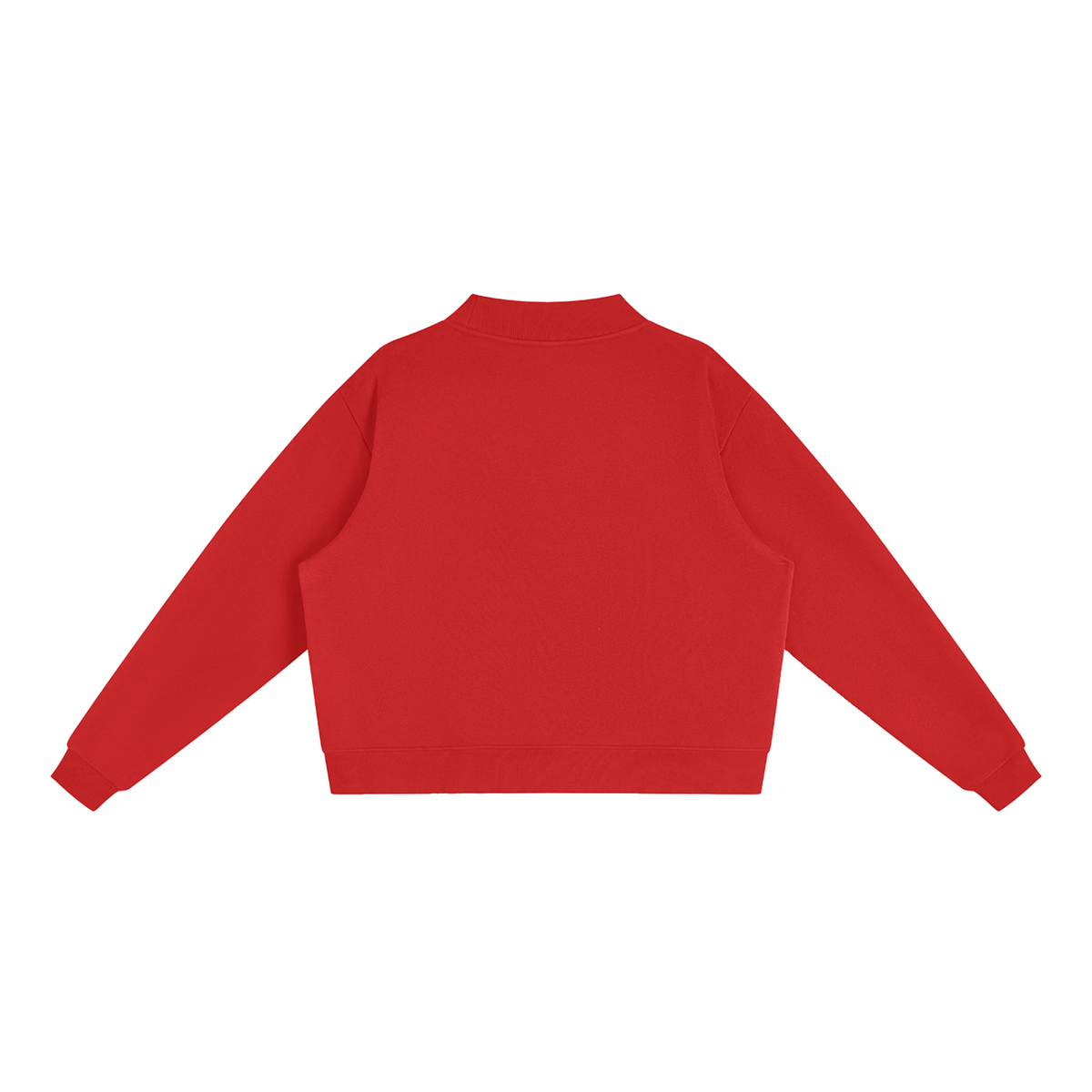 Women's Essential Fleece Mock-Neck Crew Sweatshirt