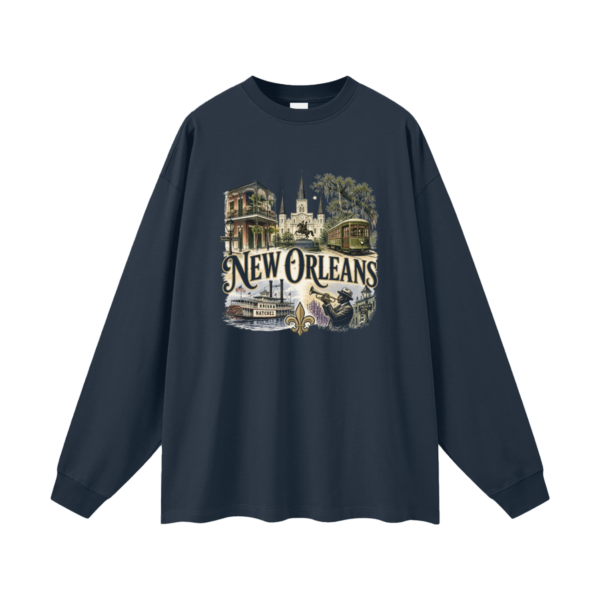 New Orleans - Oversized  Long Sleeve T-Shirt