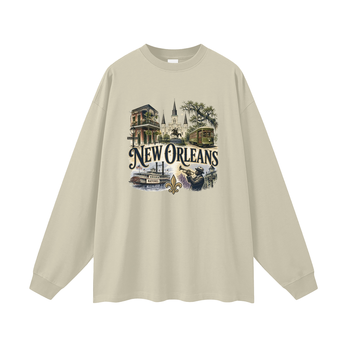 New Orleans - Oversized  Long Sleeve T-Shirt