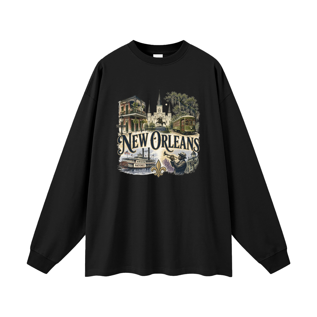 New Orleans - Oversized  Long Sleeve T-Shirt