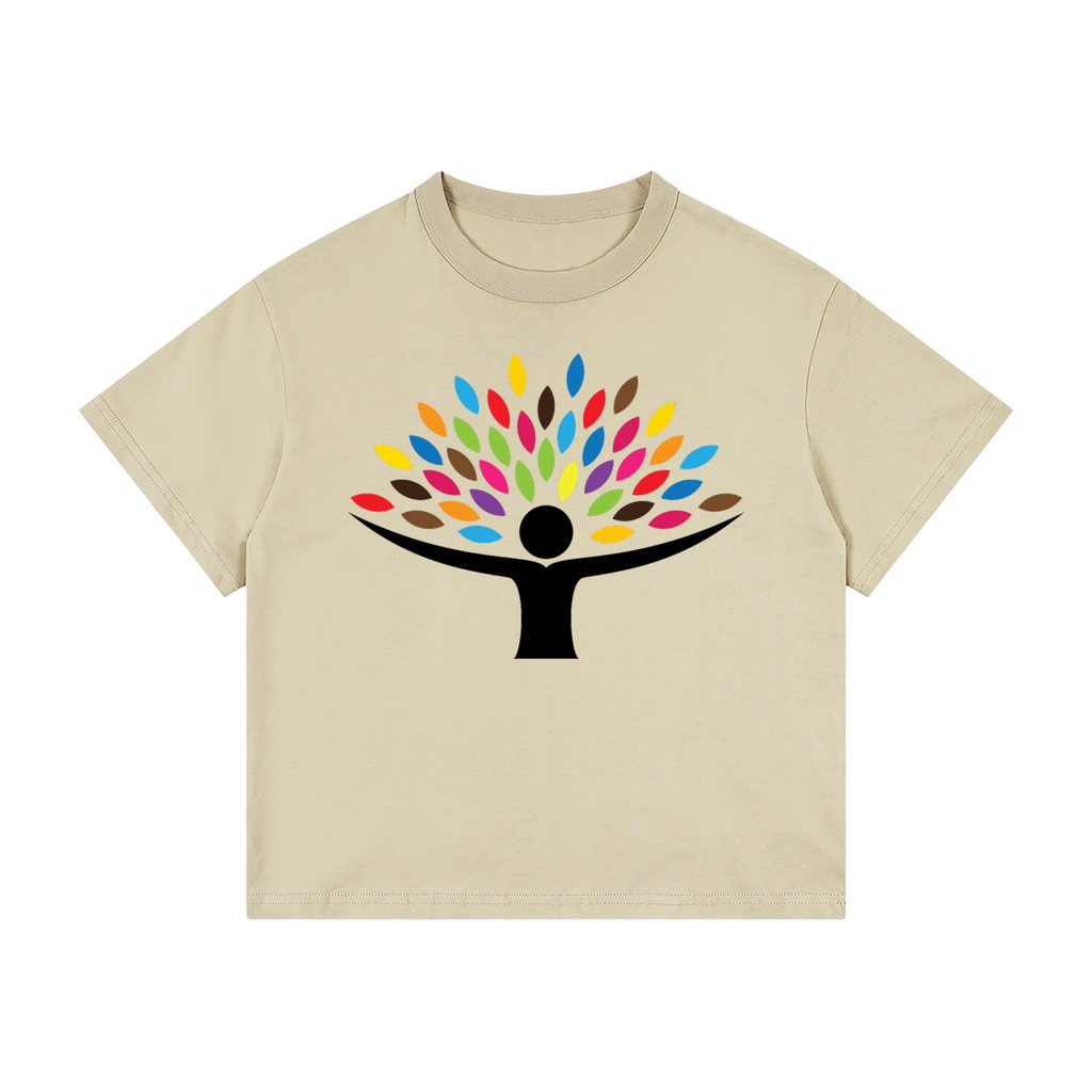 Girls "Spread Love" Kid's Loose Fit Drop Shoulder T-Shirt