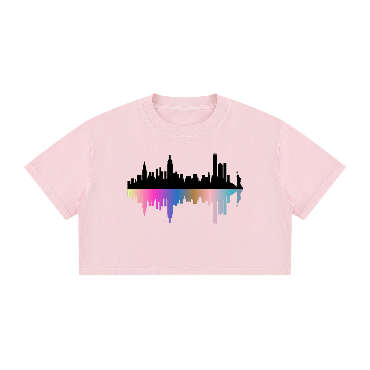 Women's Mineral Wash Cotton Crop T-Shirt