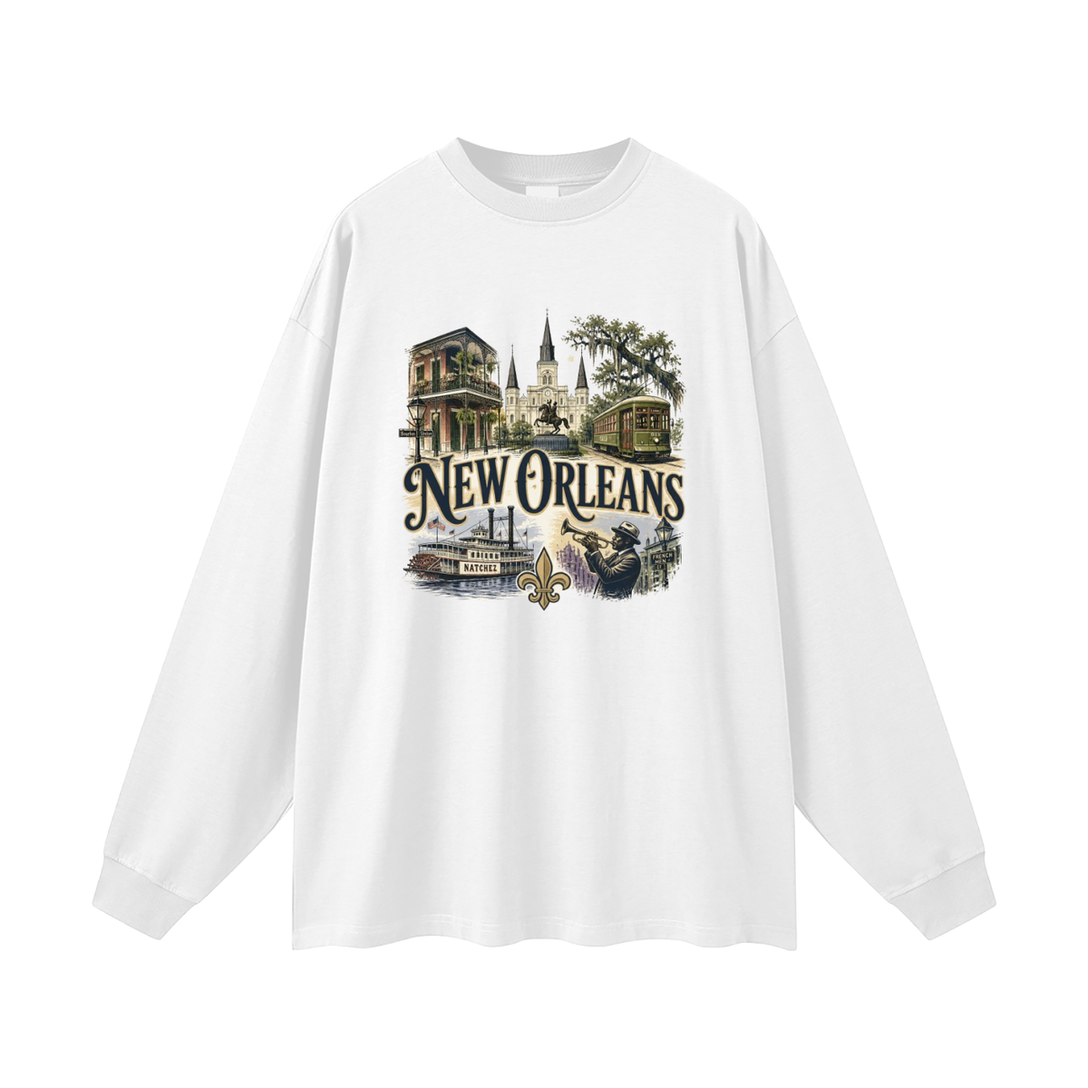 New Orleans - Oversized  Long Sleeve T-Shirt
