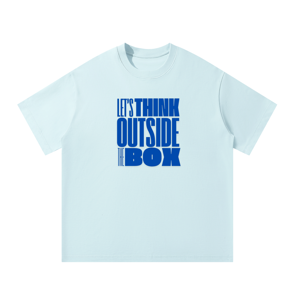 Men's Oversized T-Shirt: Let's Think Outside The Box