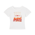 Women's Cropped T-Shirt: Vote or It All Burns