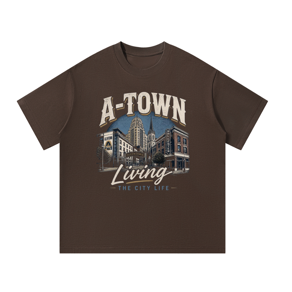 Men's Oversized T-Shirt: A-Town - Living The City Life - Allentown