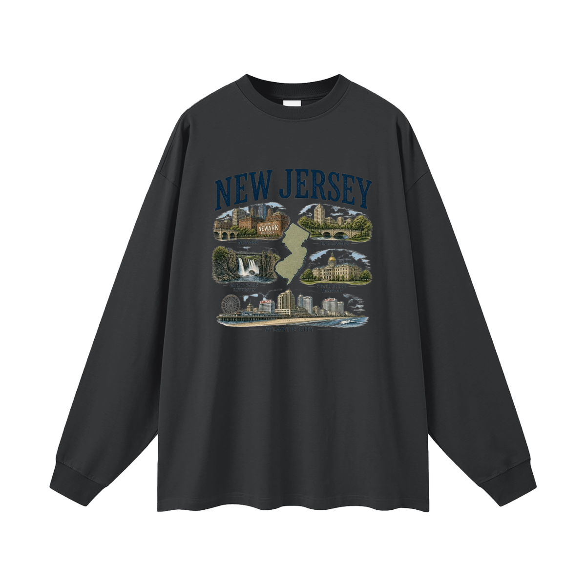 New Jersey - Oversized Long Sleeve T-Shirt
