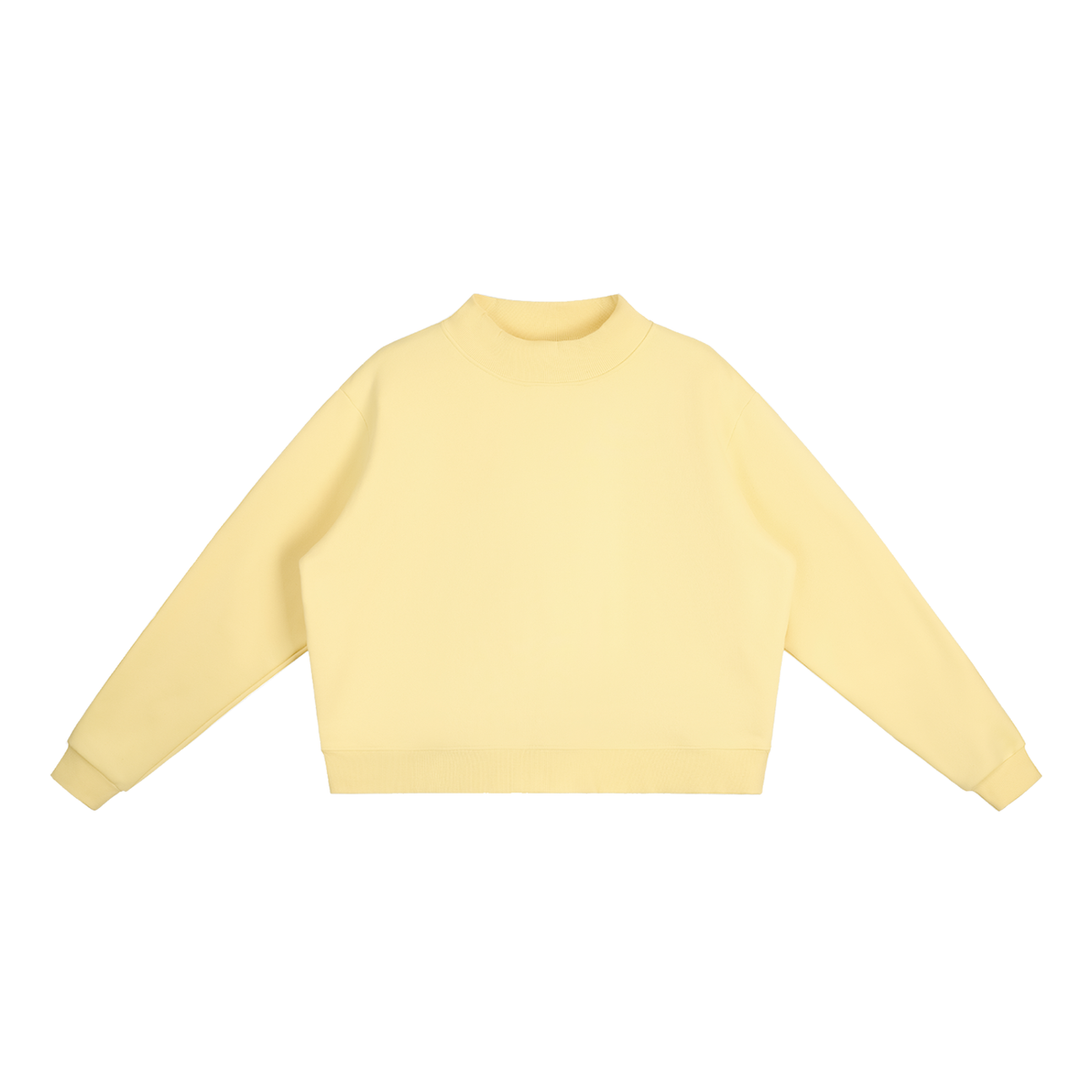 Women's Essential Fleece Mock-Neck Crew Sweatshirt