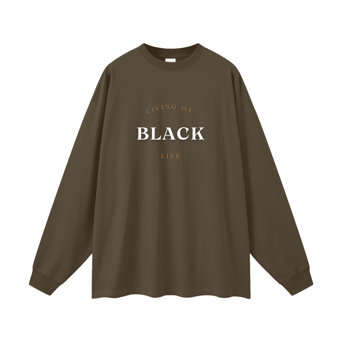 Living My Black Life - Men's Oversized  Long Sleeve T-Shirt