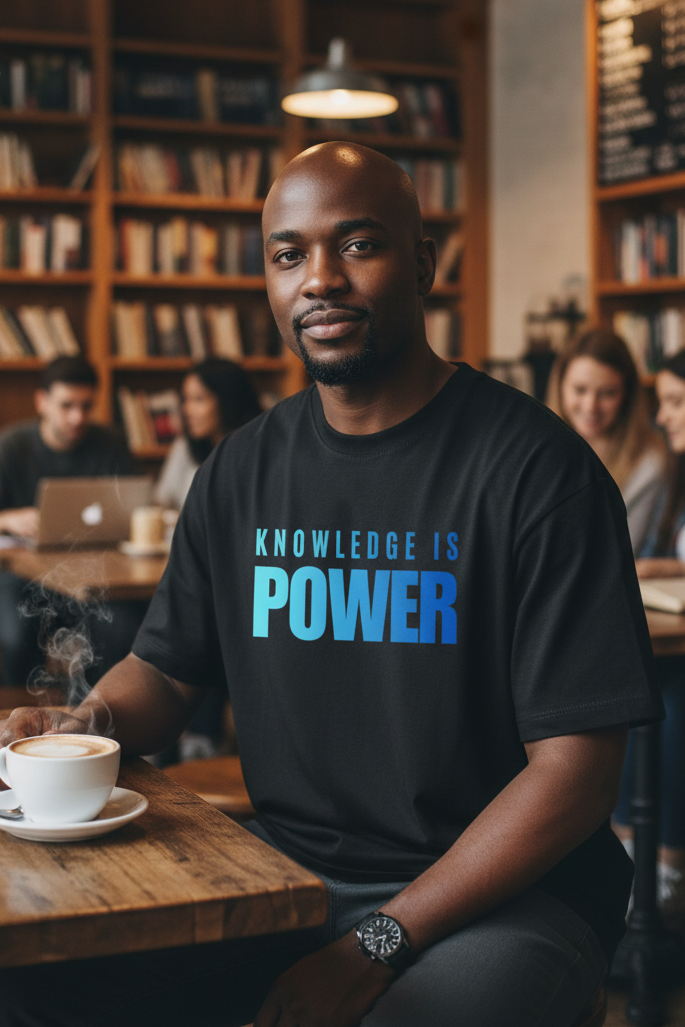 Men's Oversized T-Shirt: Knowledge Is Power