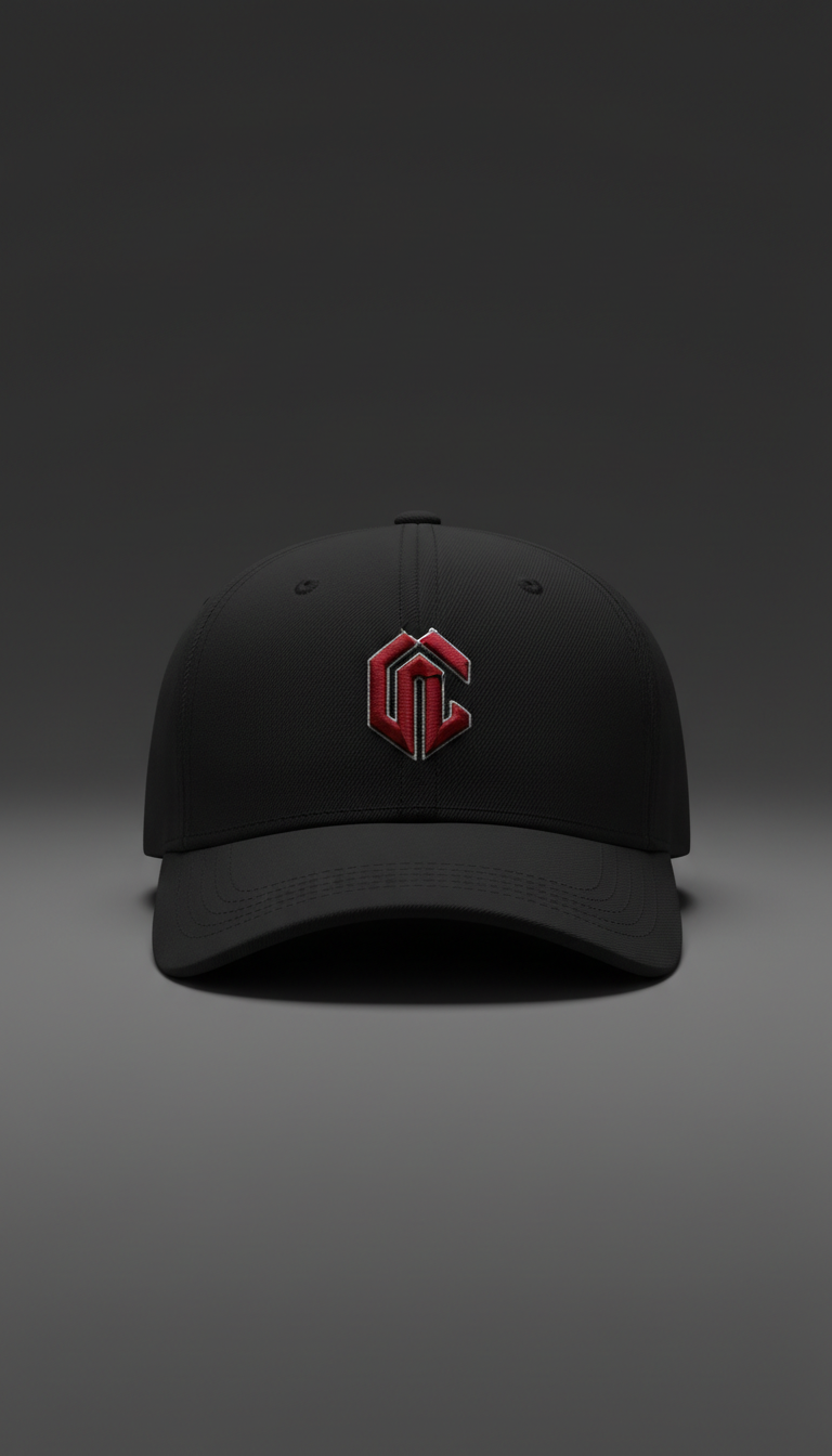 Matte Black Cap Front Logo Embroidery