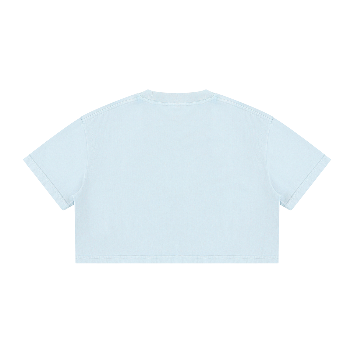 Women's Mineral Wash Cotton Crop T-Shirt: Black History