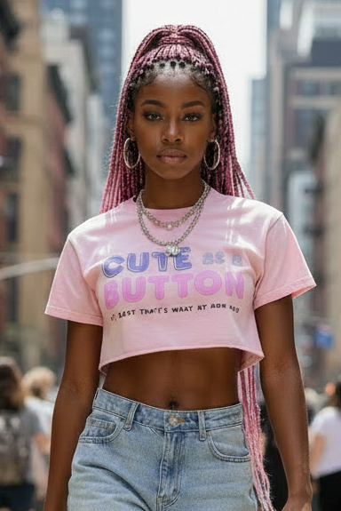 Women's Mineral Wash Cotton Crop T-Shirt