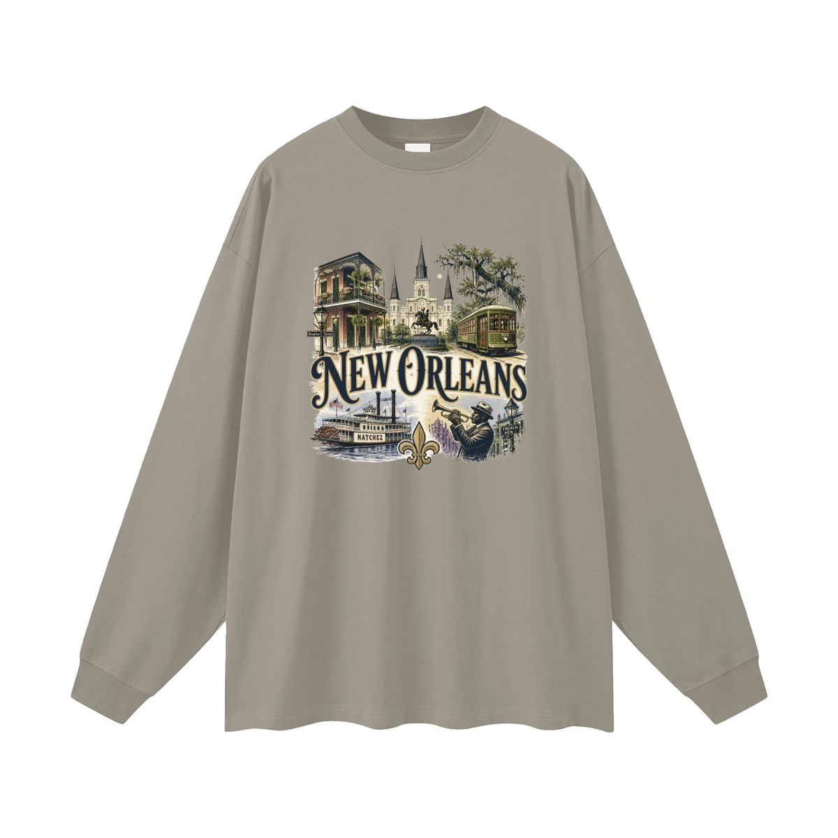 New Orleans - Oversized  Long Sleeve T-Shirt