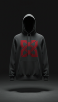 Oversized Logo Hoodie in Urban Crimson
