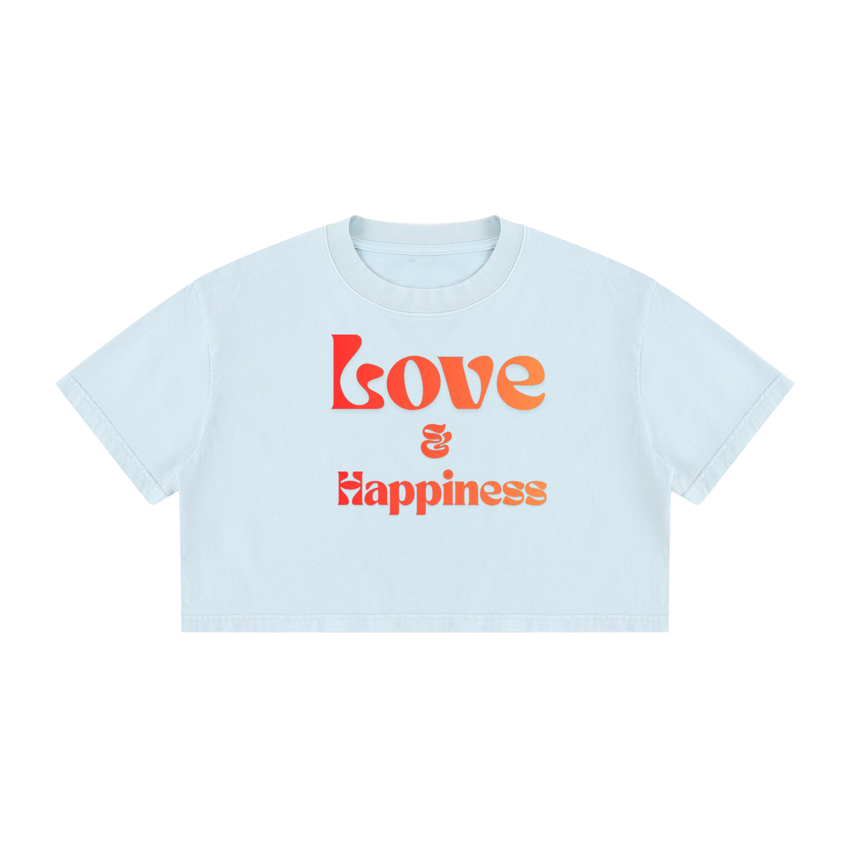 Women's Mineral Wash Cotton Crop T-Shirt