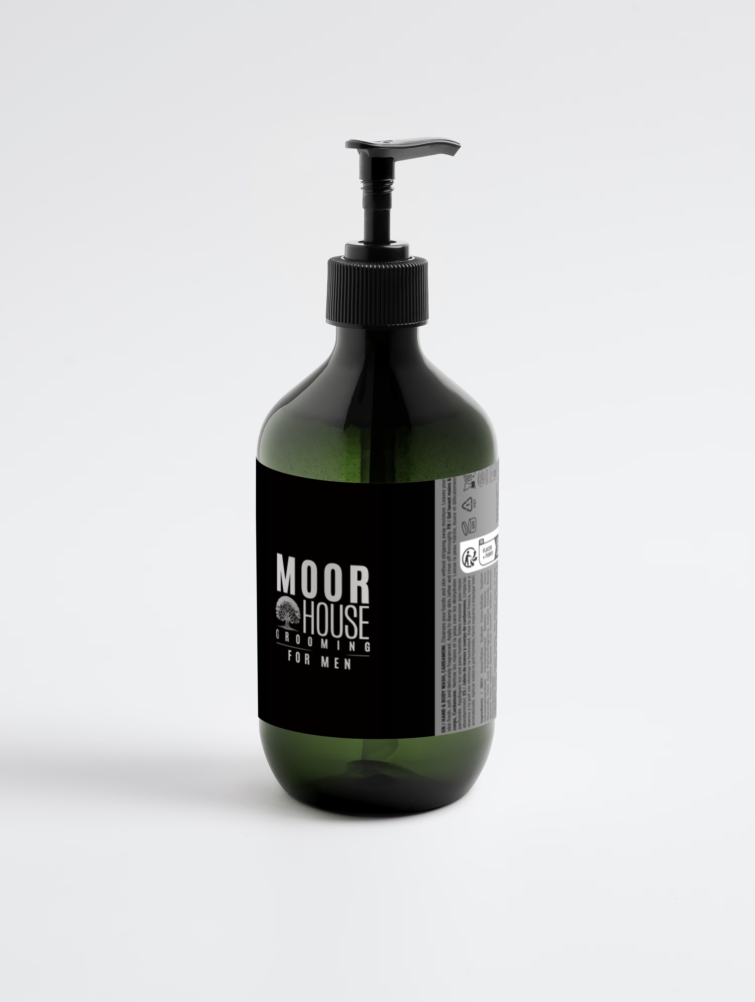 Moor House Grooming For Men Premium Hand & Body Wash, Ginger & Smoky Cardamom