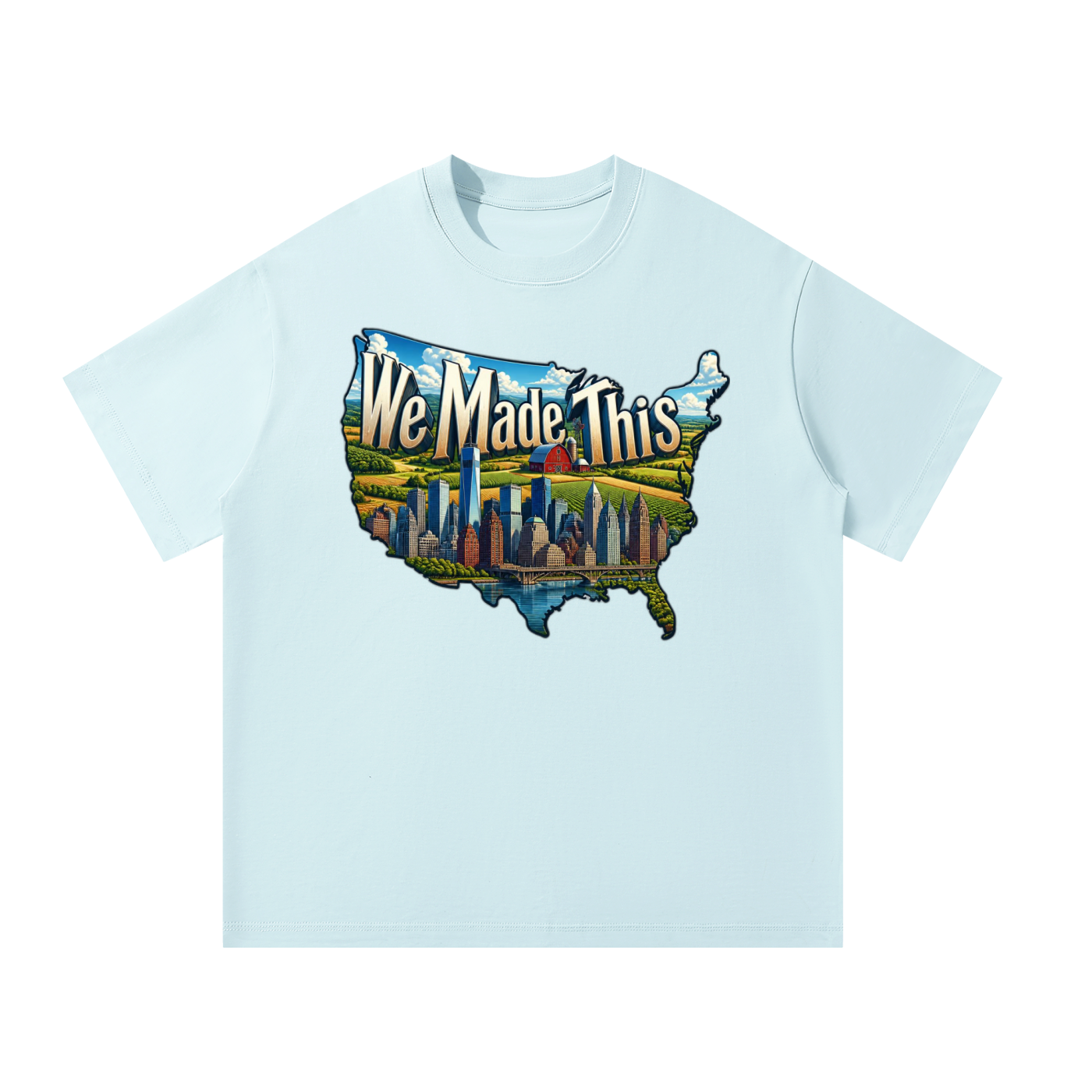 Mens Oversized T-Shirt: We Made This Country