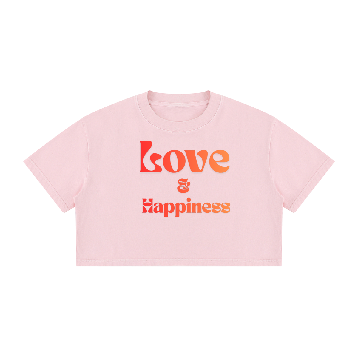 Women's Mineral Wash Cotton Crop T-Shirt