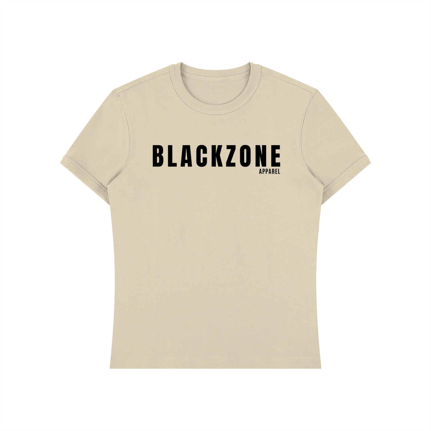 Heavyweight Slim Fit T-Shirt: Black Zone Apparel Branding