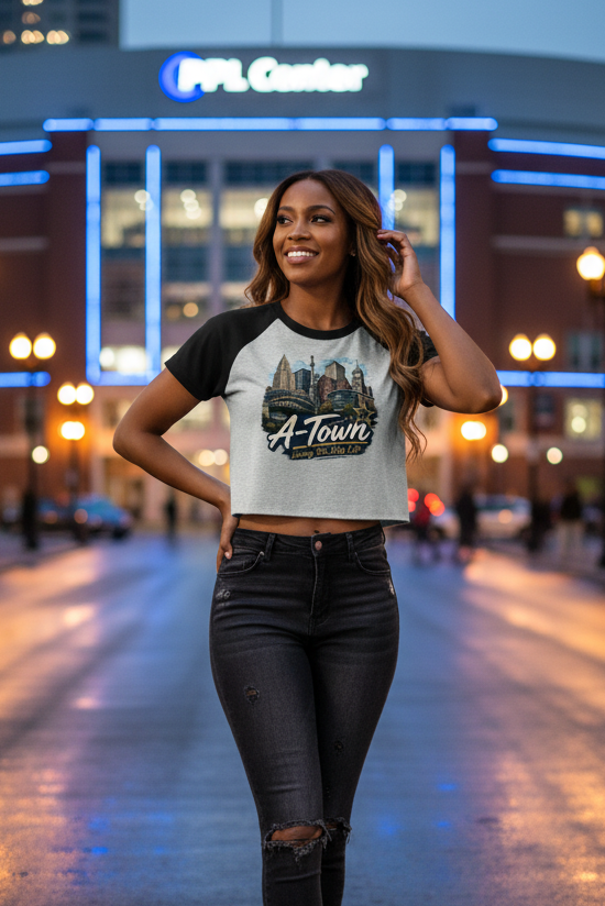 Women’s Raglan Color Block Baby T-Shirt: A-Town City Living
