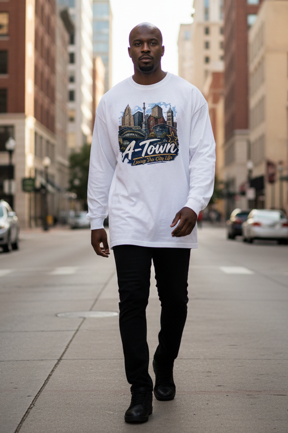 A-Town/Allentown Men's Oversized Long Sleeve T-Shirt
