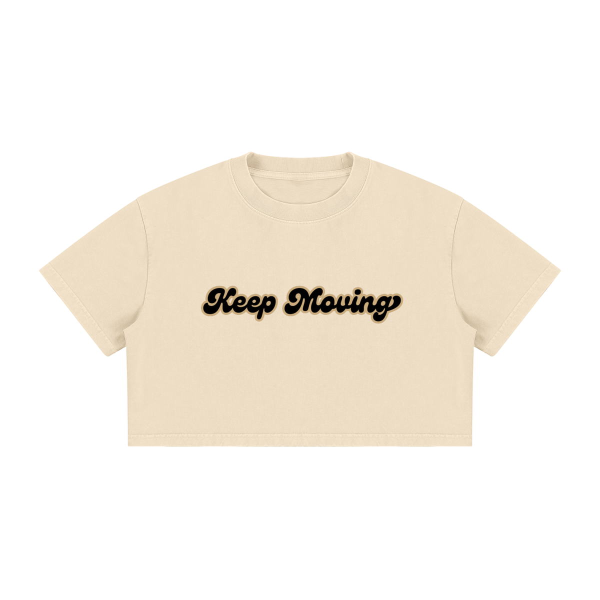 Women's Mineral Wash Cotton Crop T-Shirt