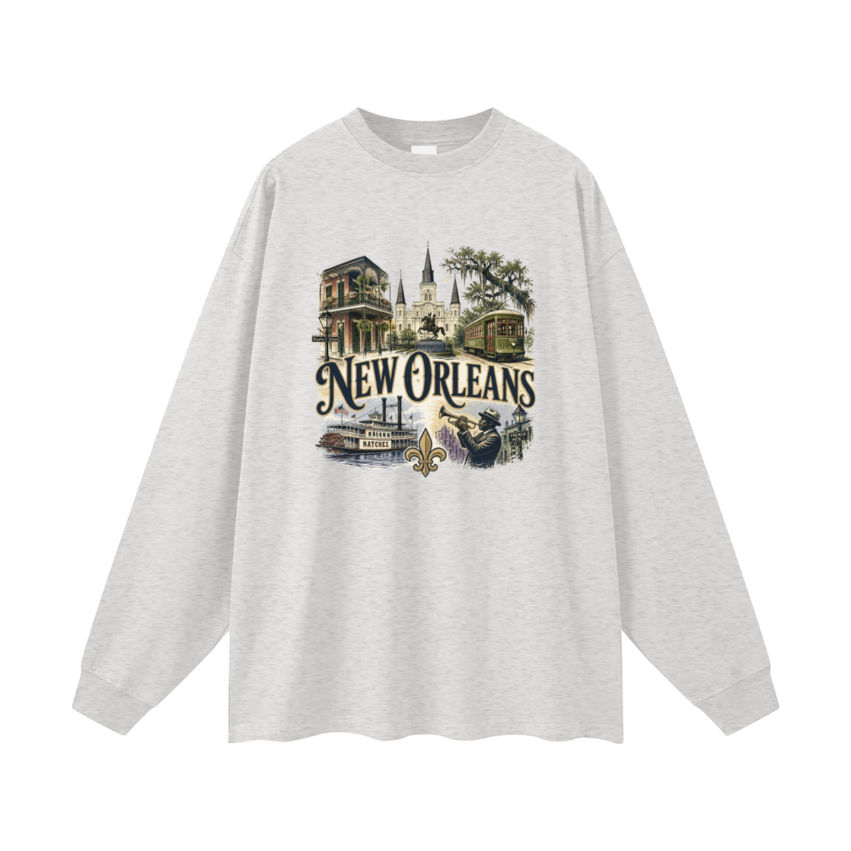 New Orleans - Oversized  Long Sleeve T-Shirt
