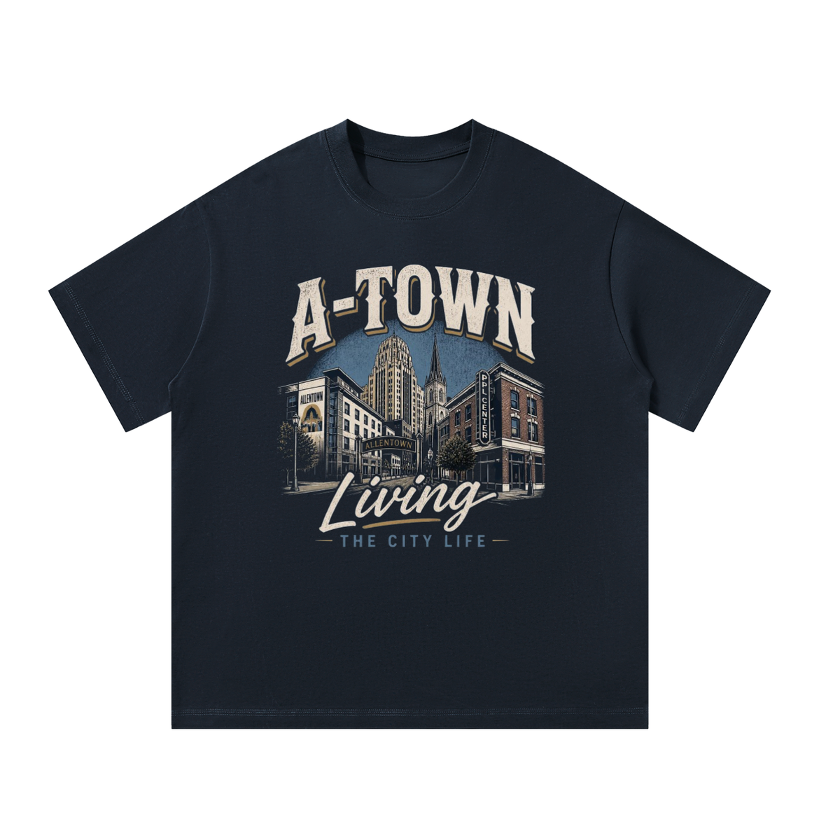 Men's Oversized T-Shirt: A-Town - Living The City Life - Allentown