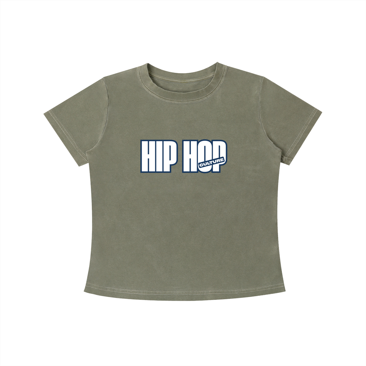 Hip Hop Culture Vintage Wash Slim Fit T-shirt: