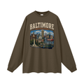 Baltimore - Men's Oversized  Long Sleeve T-Shirt