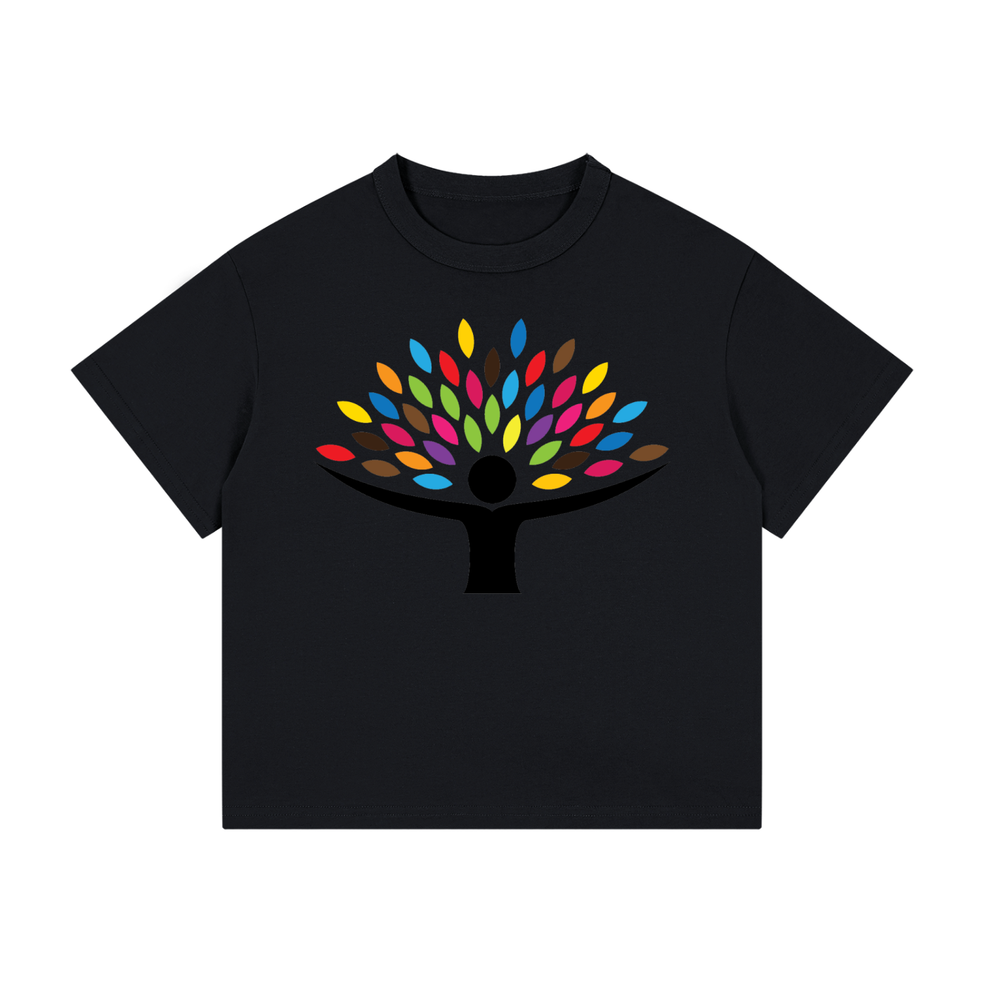 Girls "Spread Love" Kid's Loose Fit Drop Shoulder T-Shirt
