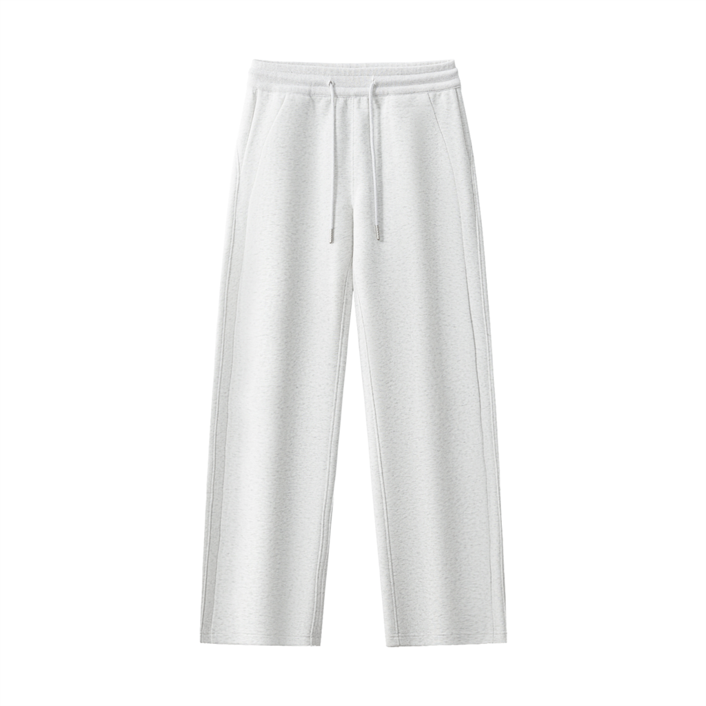 Women’s Essential Drawstring Straight-Leg Sweatpants – 350 GSM Cotton Blend