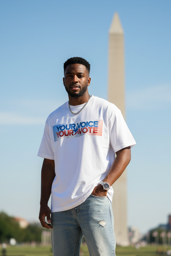 Your Voice, Your Vote Oversized T-Shirt