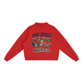 New Jersey - Essential Fleece Mock-Neck Crew Sweatshirt