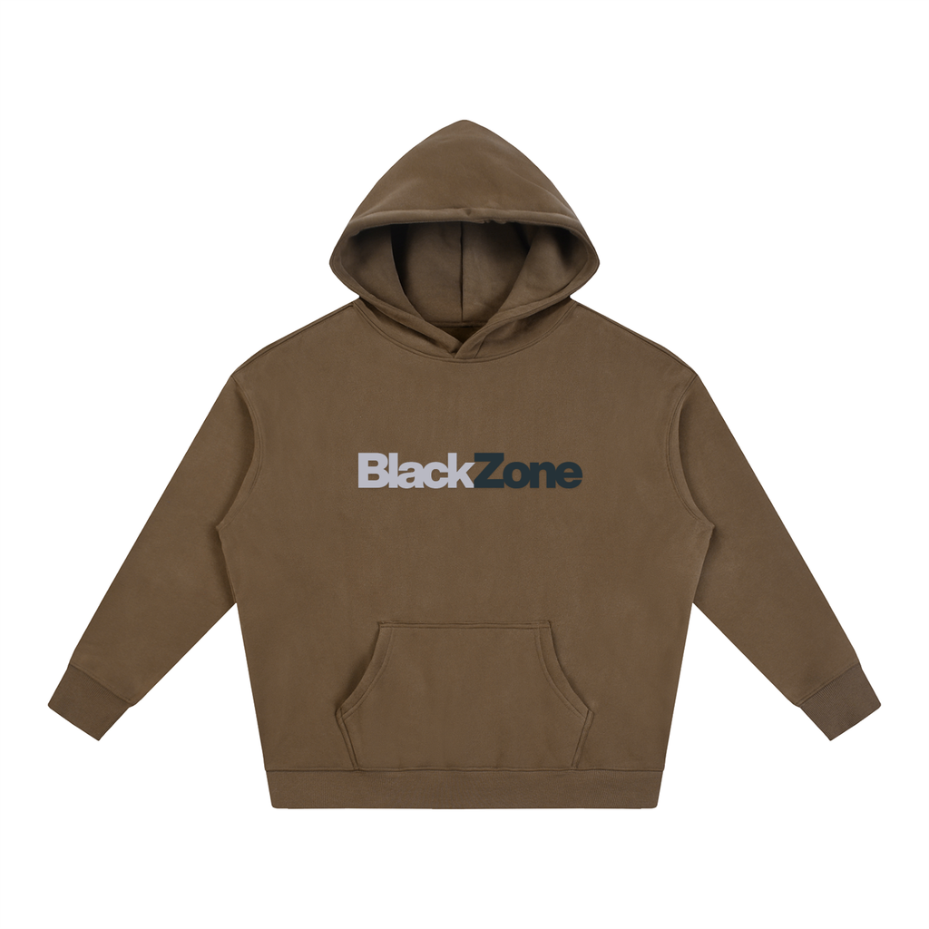 BlackZone Men’s Oversized Fleece Hoodie – 350 GSM Heavyweight Streetwear