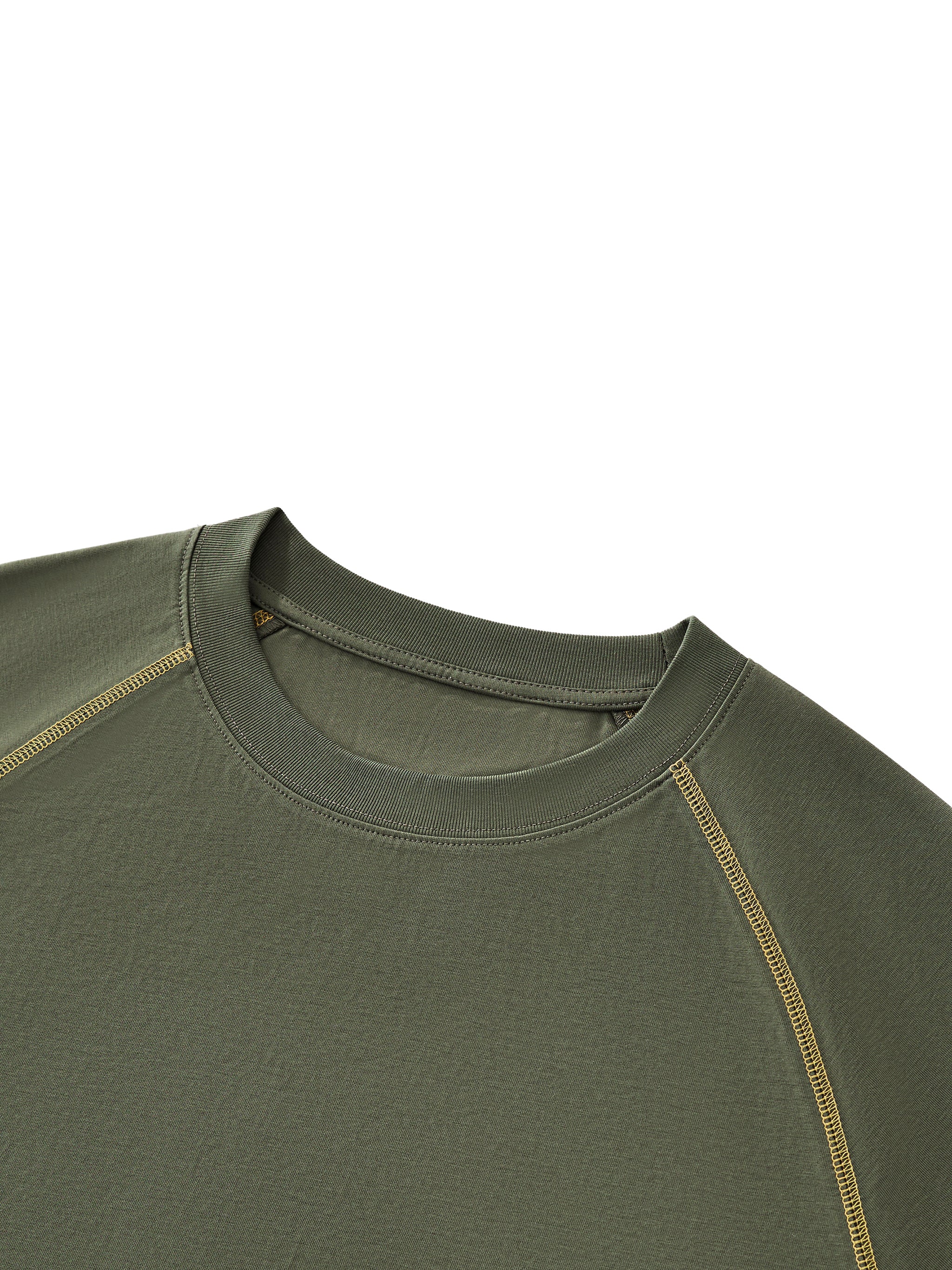 Contrast Stitch Raglan T-Shirt
