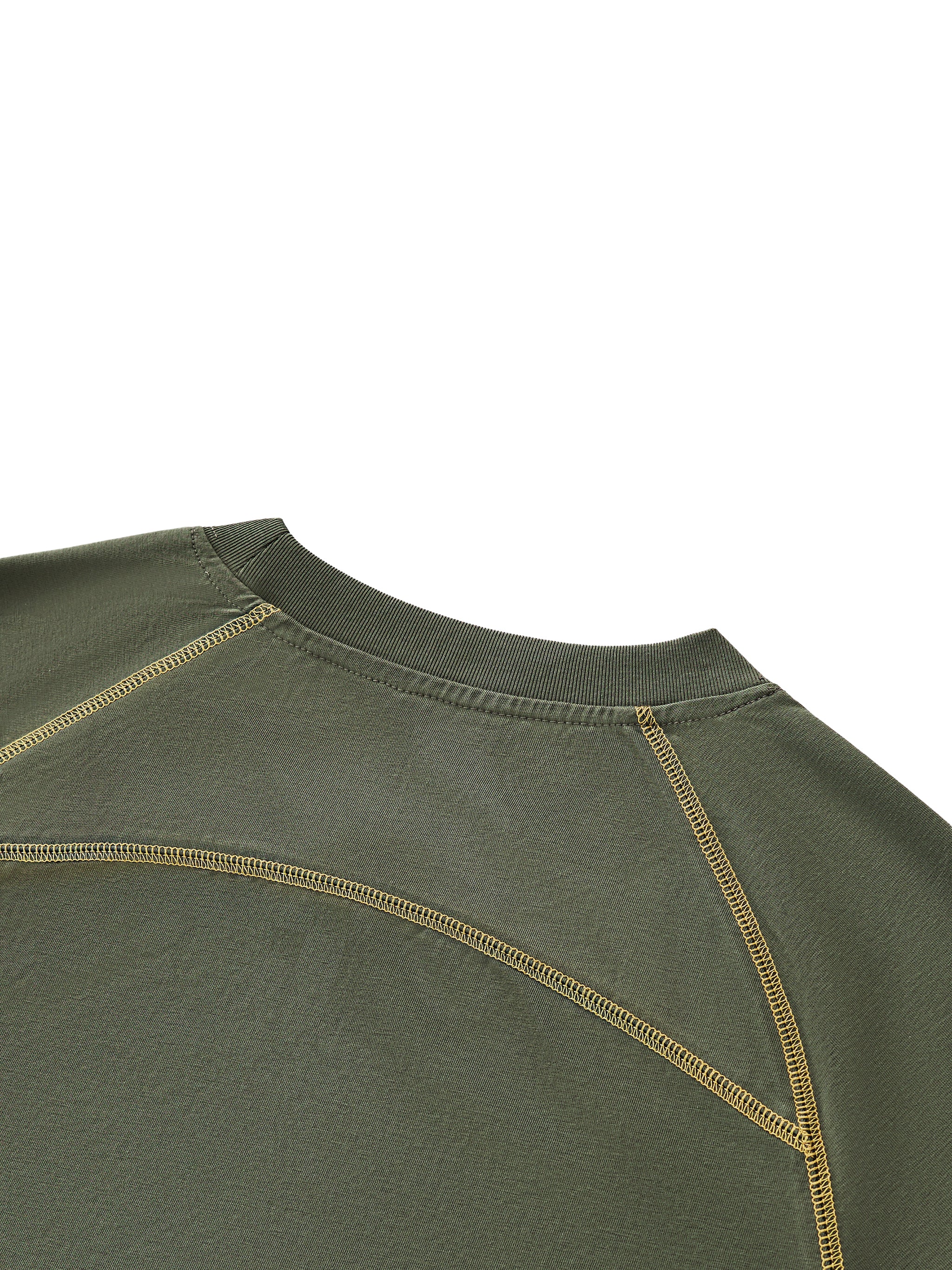 Contrast Stitch Raglan T-Shirt