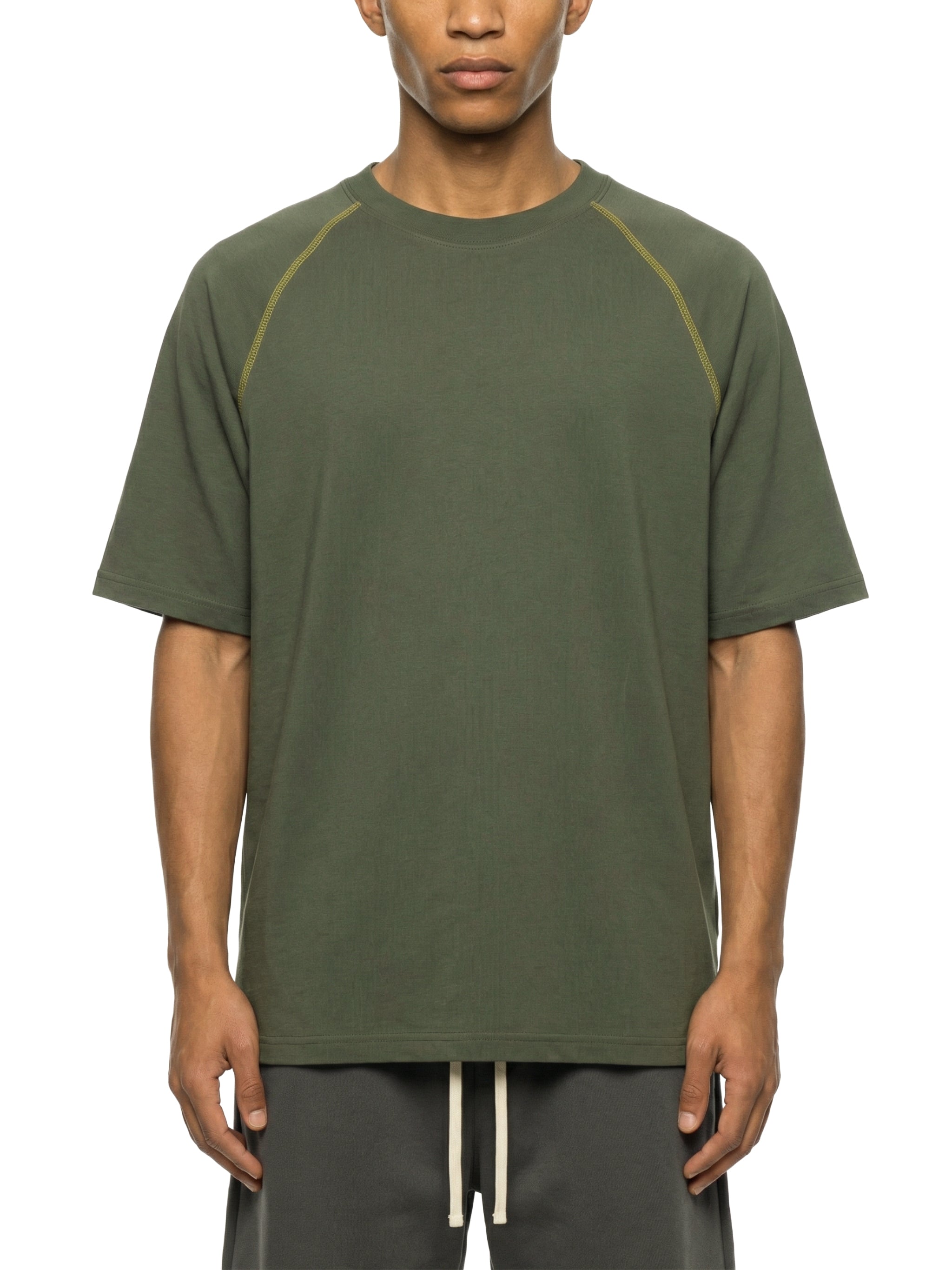 Contrast Stitch Raglan T-Shirt