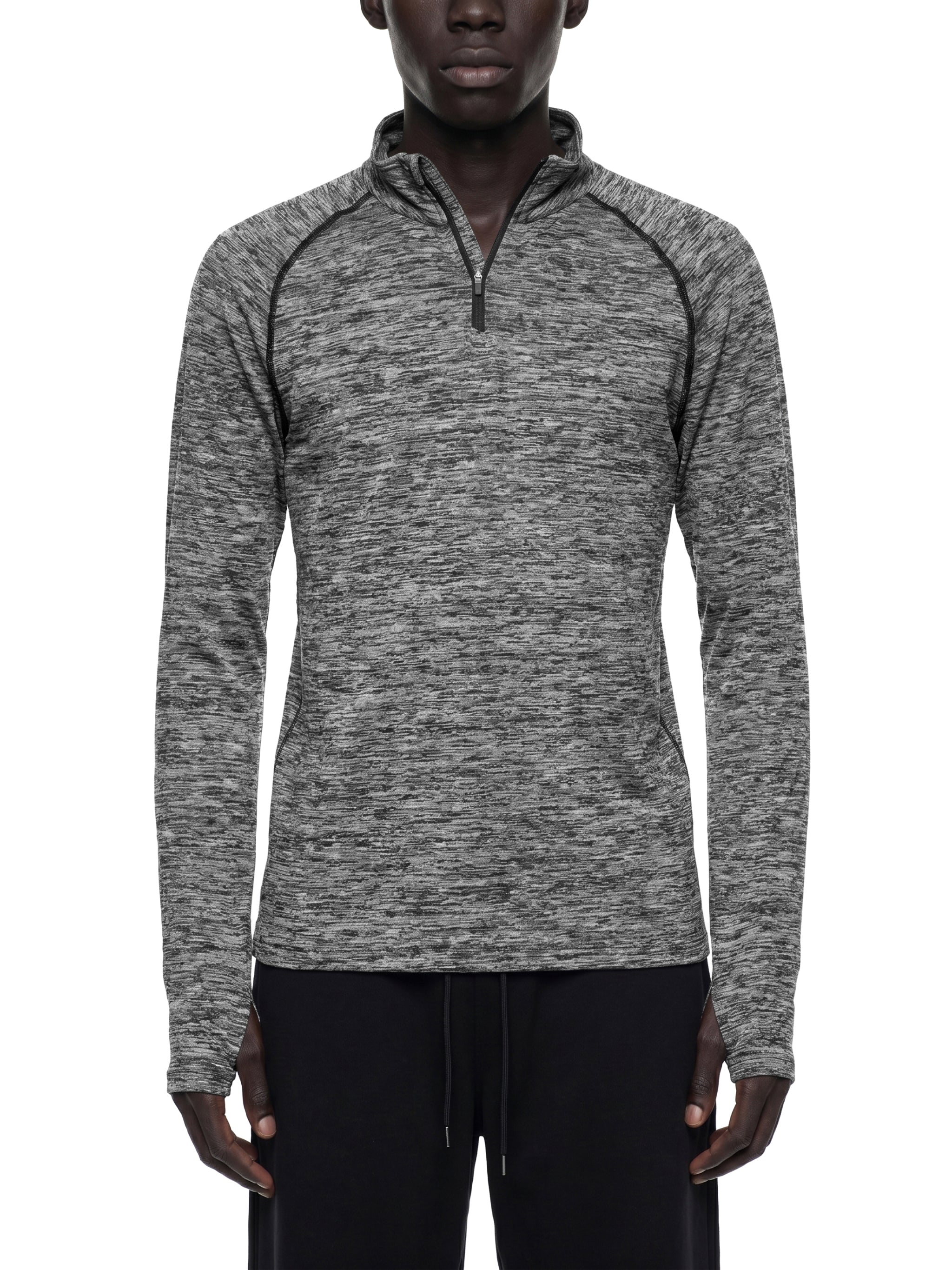 Men's Quarter-Zip Performance Long Sleeve T-Shirt