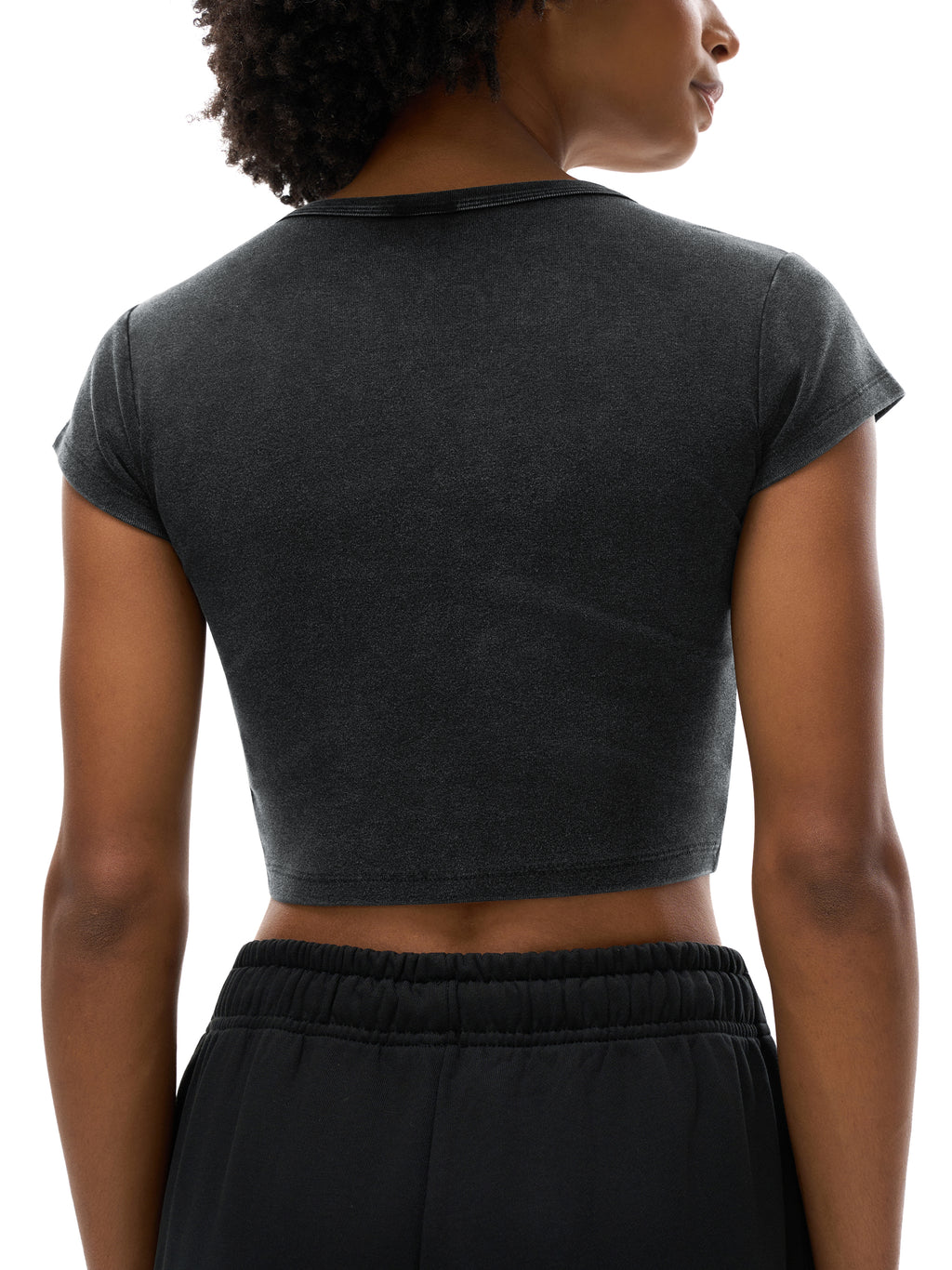 Woman's Snow Washed Crop Top