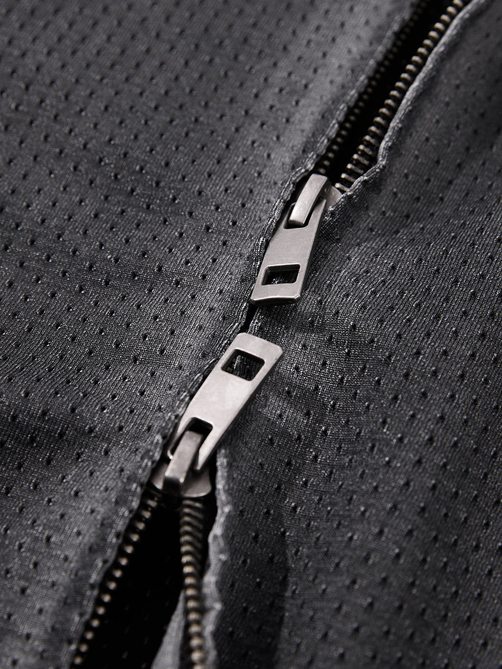 Vintage Wash Mesh Full-Zip Vest