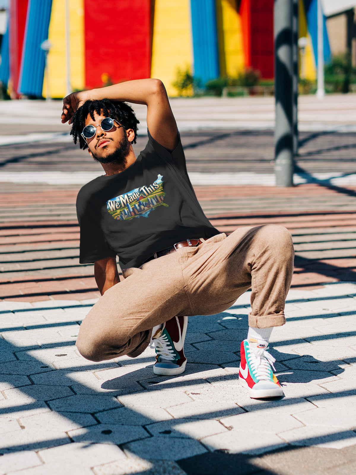 Mens Oversized T-Shirt: We Made This Country